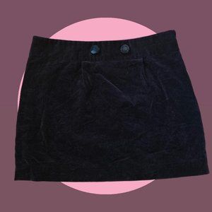 J Crew Crushed Velvet Mini Skirt